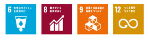 WJはSDGsの４つの目標に貢献します。